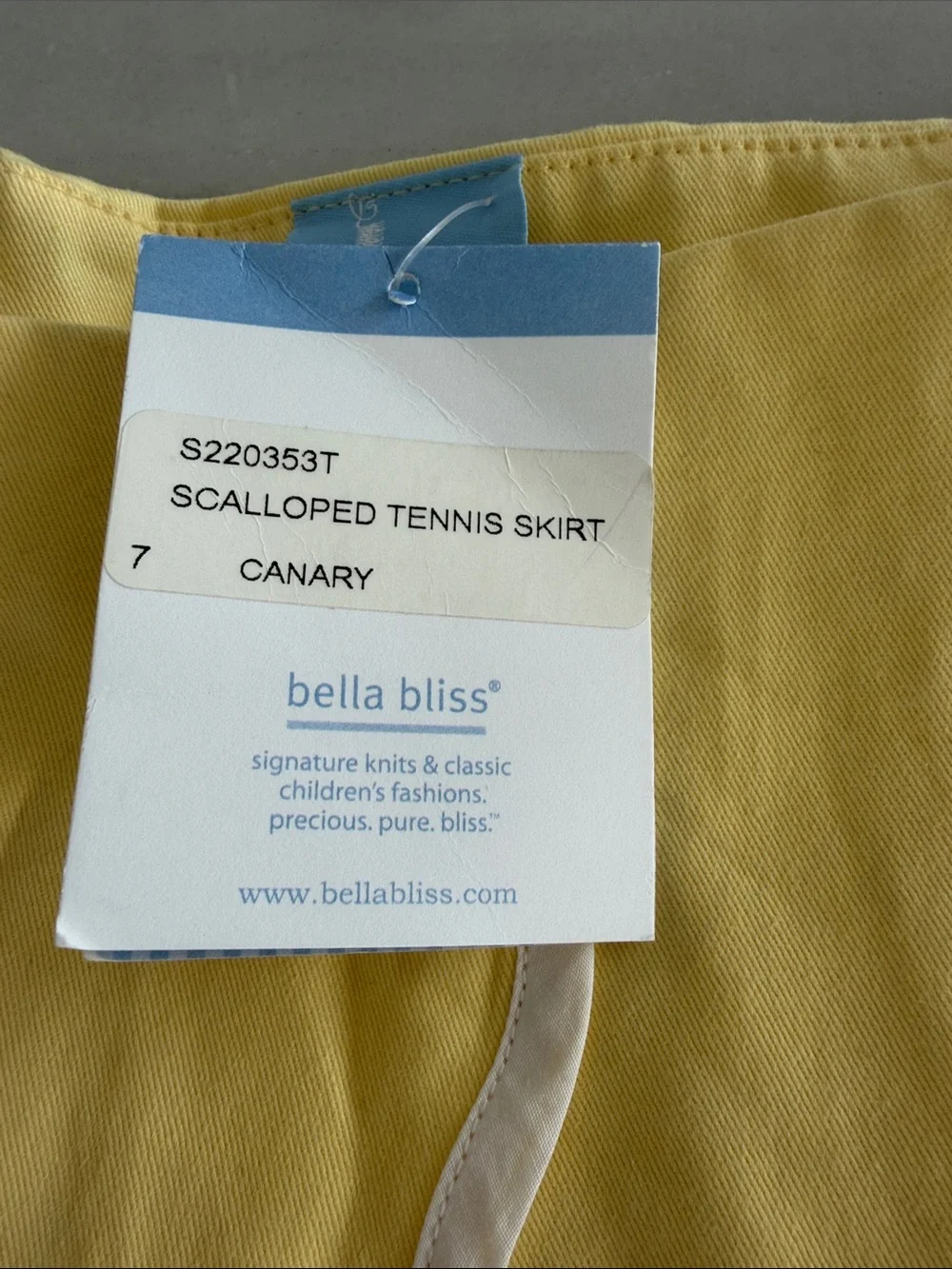 bella bliss Yellow Scalloped Trim Circle Skirt